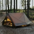 thumbnail image 3 of Cabin Hot Tent with Stove Jack Camping Tent Winter Tent 4 Season Tent 1-2 Person for Backpacking Camping Hiking Hunting Fishing Waterproof Windproof Lightweight 82 * 59 * 47, 3 of 13