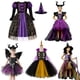 thumbnail image 2 of Vestido de princesa para niña, traje de bruja, fantasma, vampiro, bolsa de dulces, sombrero, disfraz de escoba, Día de los niños Fivean unisex, 2 of 2