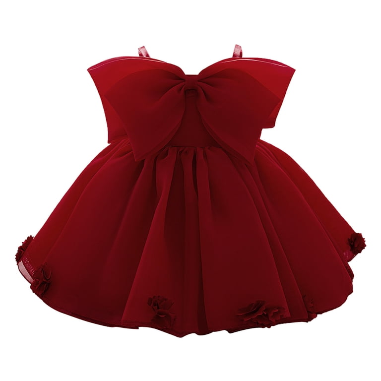 FYDUU Toddler Girl Fall Dress Girls Party Dress Elegant Embroidered Tutu  Gown For Birthday Performance Flower Girl Formal Outfit Stylish Fall Dress  ...