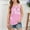 Pink, variant on Taqqpue Girls Tank Tops Kids Summer Crewneck Neck Sleeveless Shirts Casual Cute Floral Printed T Shirts 5-14 Years