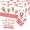 Red Crawfish, variant on 4 Pcs Crawfish Tablecloths, Plastic Seafood Decorations Crawfish Tablecloths for Seafood Boil Party Supplies Crayfish Boil Theme Party, 51 x 86 inch