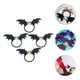thumbnail image 2 of 4pcs Corros para el cabello para niñas Skeleton Bat Scrunchies Cabello Bandas para el cabello, 2 of 5