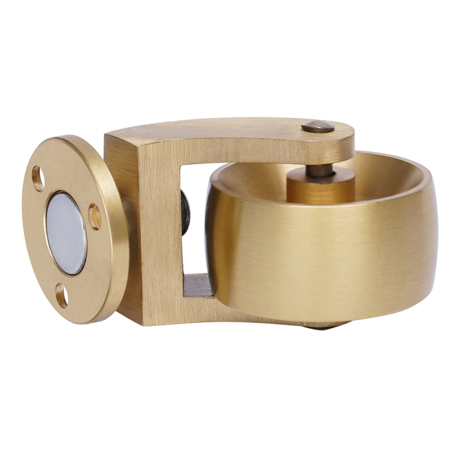 4 Pack Heavy Duty Swivel Caster Wheels Brass Base 360-Degree Rotation Caster Antique Brass Ball Swivel Wheels Caster for Furnitures Swivel Plate Brass Wheels