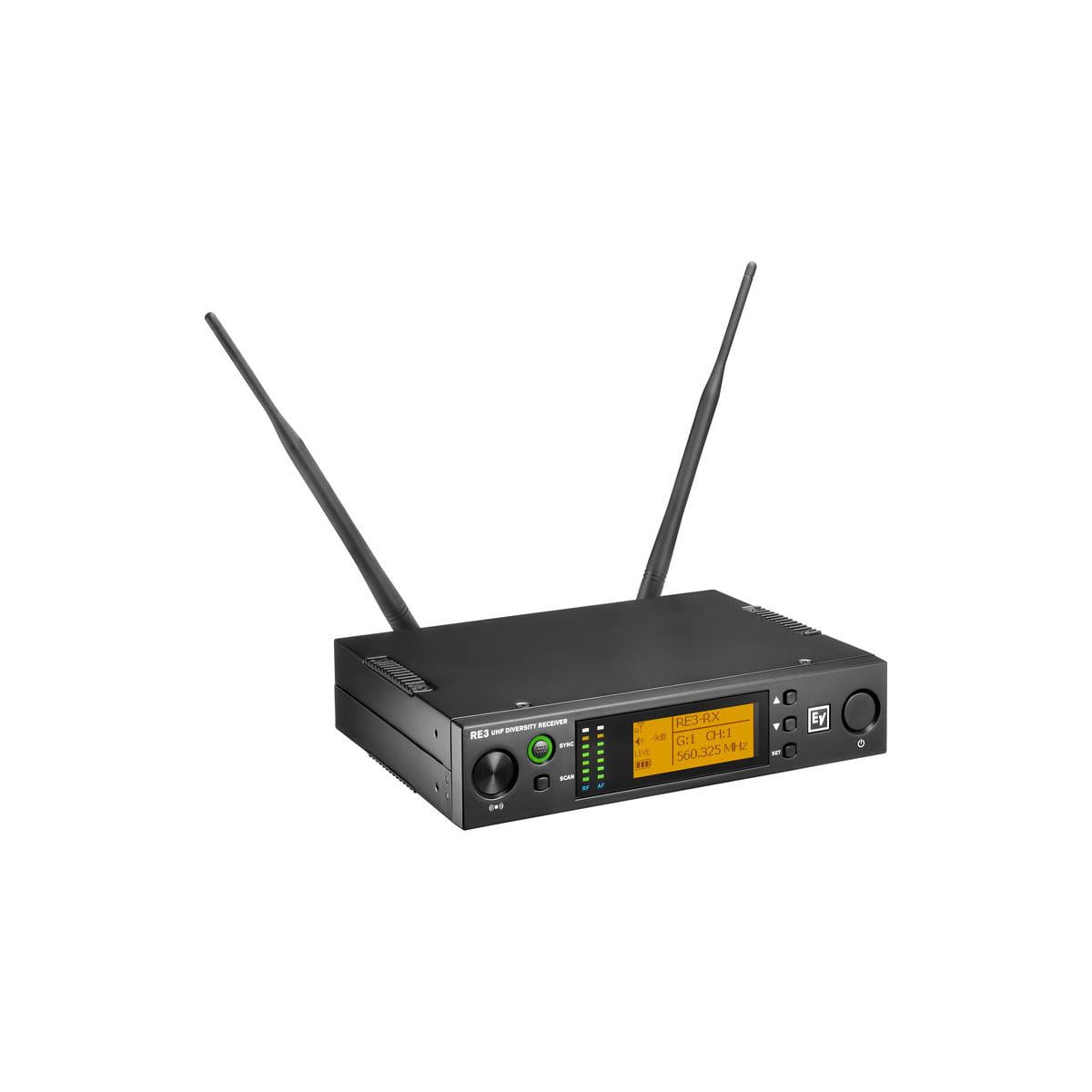 Electro-Voice RE3-RX Rack Mountable Half Space Diversity Receiver, 653-663MHz