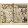 thumbnail image 2 of Vintage Maps 14x12 Black Modern Framed Museum Art Print Titled - Duchy of Brabant, 2 of 4