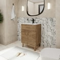 thumbnail image 5 of Eclife 24" Freestanding Single Bathroom Vanity with Ceramic Top, Faucet, Wood Tune, 5 of 12