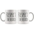 thumbnail image 4 of Men's Coffee Mug Respect The Beard Funny Ceramic Cup -Man Mug - Funny Beard Gifts - Thick Beard - 11 oz White - Dishwasher and Microwave Safe, 4 of 4
