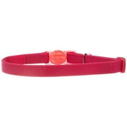 Coastal Pet Safe Cat Adjustable Nylon Breakaway Collar - Pink Flamingo 8\"-12\" Long x 3/8\" Wide