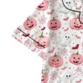 thumbnail image 3 of CHENge Women's Satin Silk Pajamas Short Sleeve Button Up Pjs Lounge Sets, 3 of 8