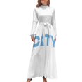 thumbnail image 2 of Vestido largo de ciudad, vestido sexy, vestido de noche para mujer, vestidos de verano para mujer, 2 of 5