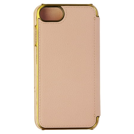 Platinum Folio Wallet Case Cover for Apple iPhone 8 / 7 - Blush Pink / Gold - 0