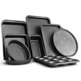 thumbnail image 2 of Canddidliike 10 Pieces Nonstick Bakeware Set Baking Roasting Cake Pans, Muffin Pan, Pizza & Loaf Pan, Round & Square Pans - Easy to Clean, 2 of 10