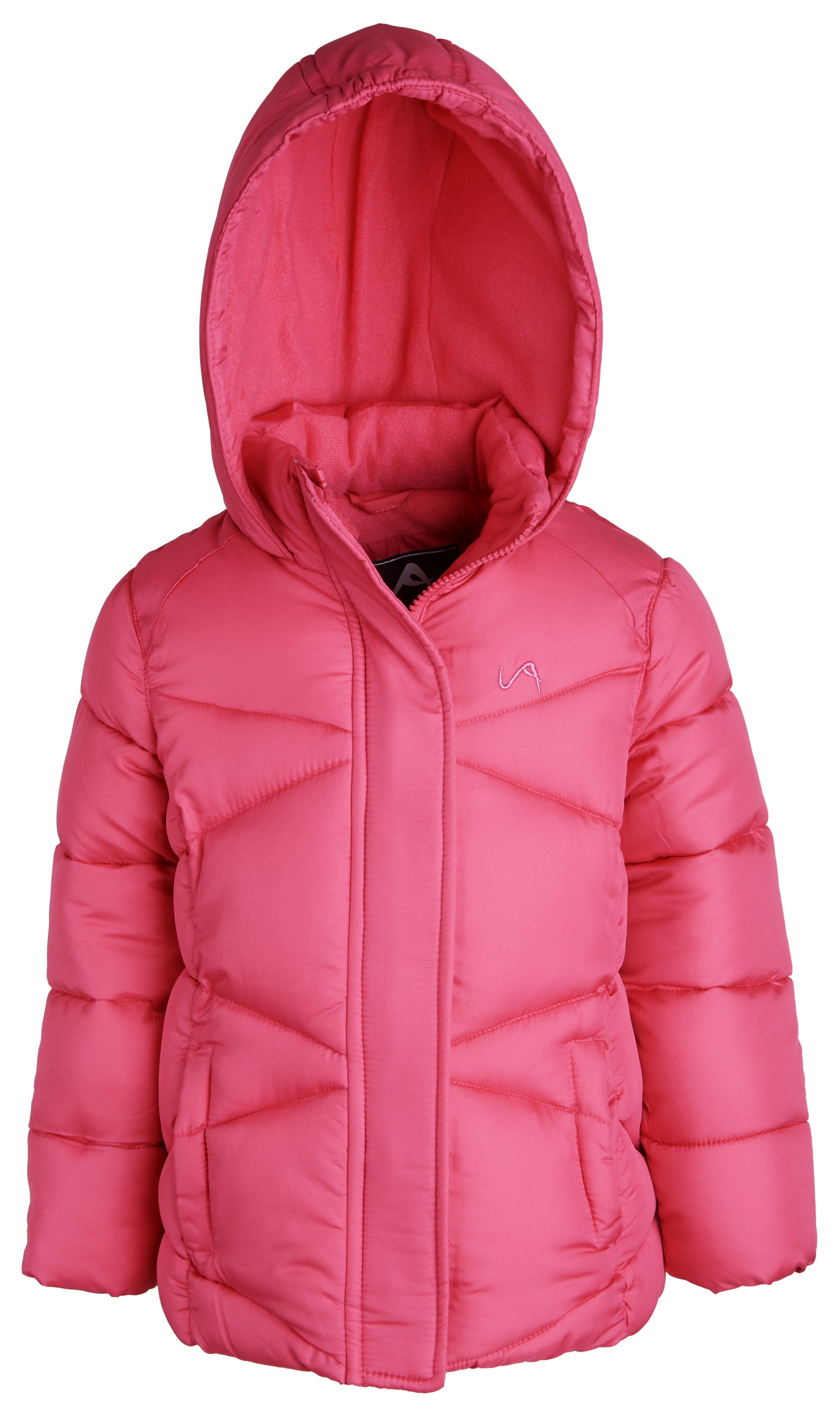 Vertical 9 Little Girls Down Alternative Fleece Lined Winter Puffer ...