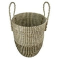 thumbnail image 3 of 14.5" Natural Woven Seagrass Wicker Storage Basket with Handles, 3 of 5