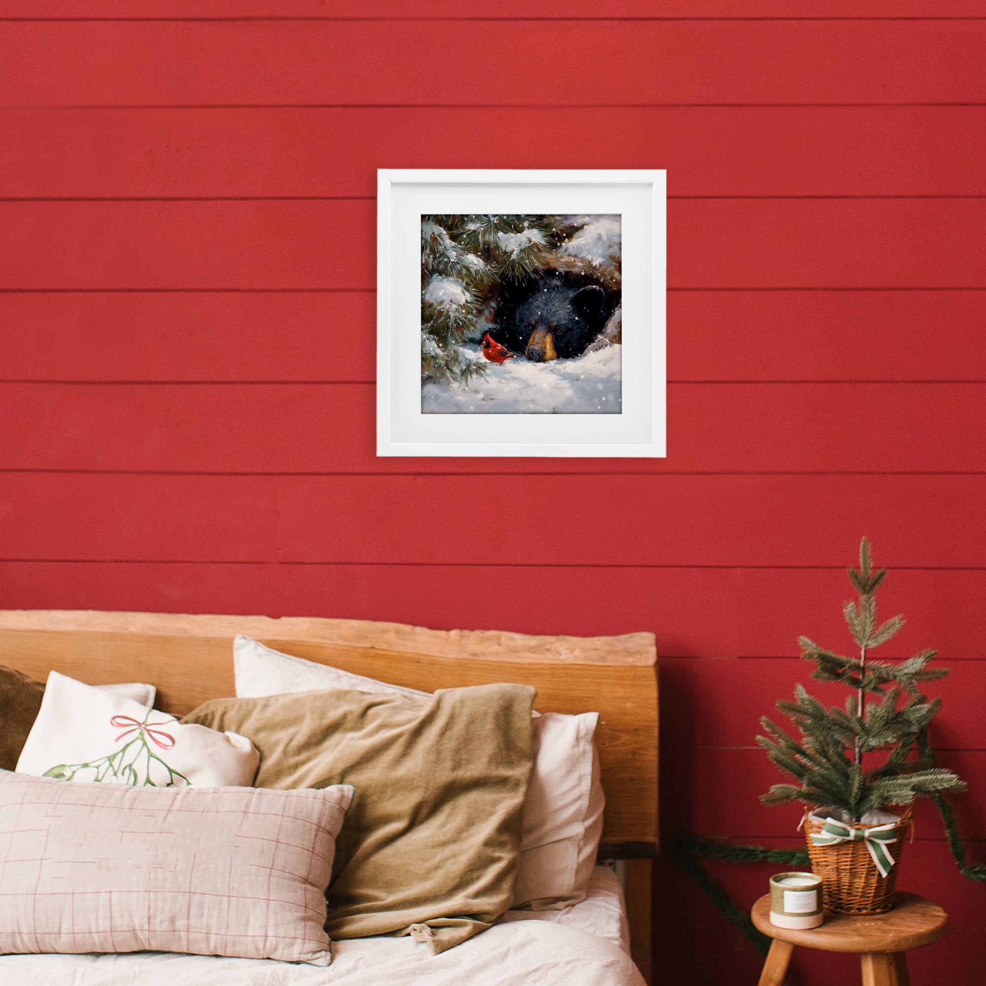 Stupell Industries Warm Watch From The Den White Framed Print Under Glass, design by Tina LeCour