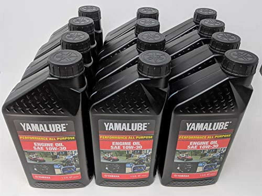 YAMAHA LUB-10W30-GG-12 Yamalube Golf Car and Generator Oil 10W-30 - (Case 12 Quarts)