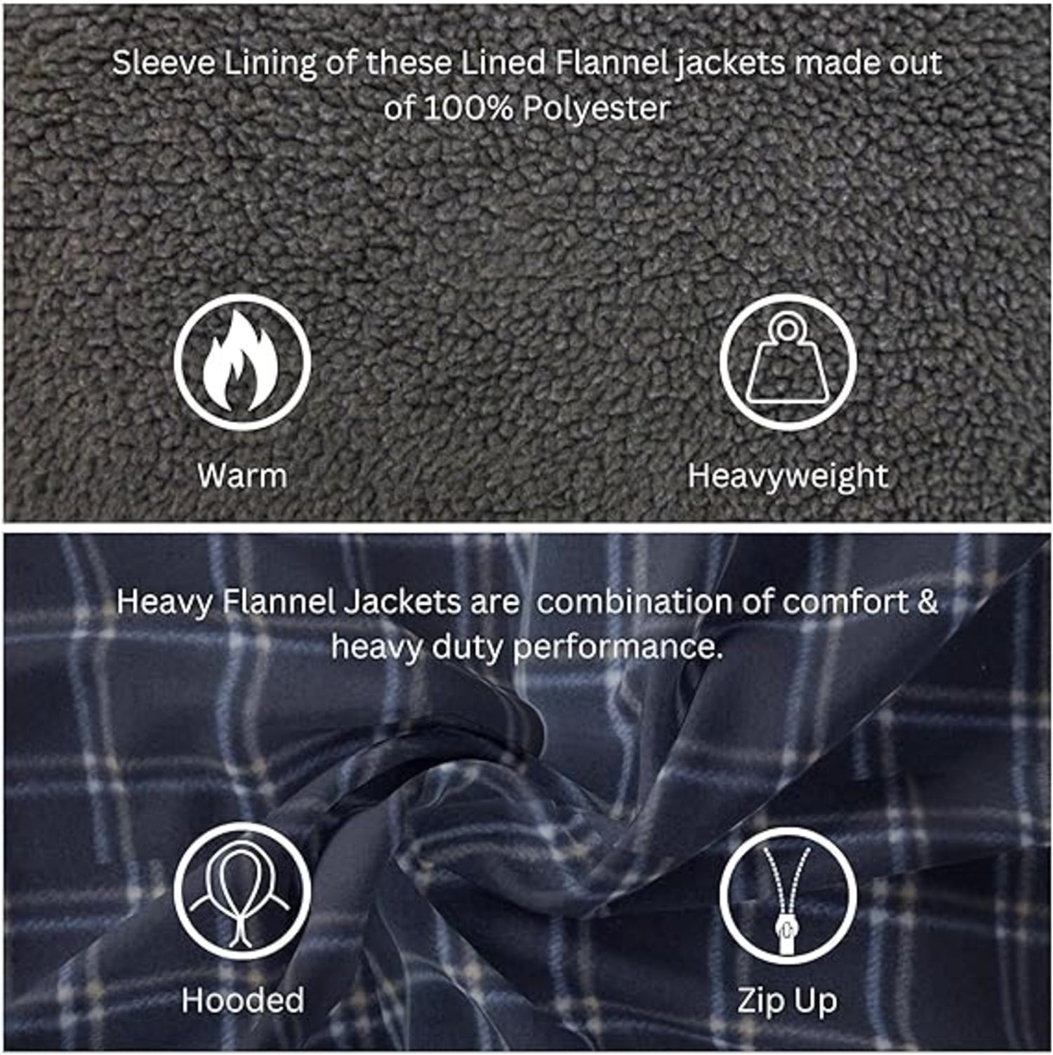 Heavy duty top flannel jacket