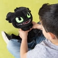 thumbnail image 2 of DreamWorks Dragons, Squeeze and Roar Toothless 11-Inch Plush with Sounds, for Kids Aged 4 and Up, 2 of 7