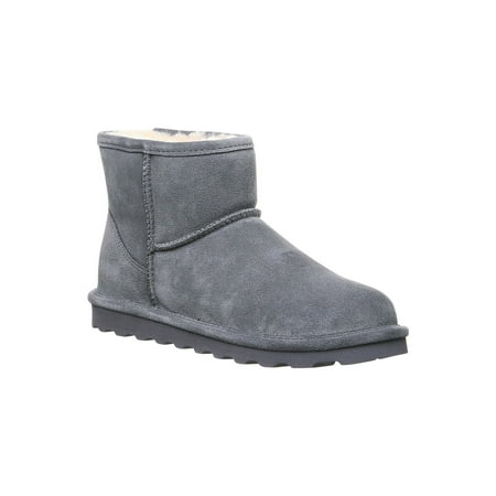 Bearpaw Alyssa Charcoal Fur Ankle Boot Grey | 2130W 030