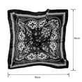 thumbnail image 3 of Square Silk Like Head Scarf Women's Fashion Satin Scarf Bandana for Hair Wrapping at Night., 3 of 4