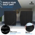 thumbnail image 5 of NEH Golf Cart Covers 2 Passenger, Waterproof Cover, 50" Long Roof, Black, Compatible with EZGO TXT/RXV, Club Car DS/Precedent, Evolution, ICON, Yamaha Golf Cart Cover, 5 of 7