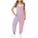 thumbnail image 2 of Odeerbi 5-14 Años Niñas Verano Mono Color Bloque Rayas Camisola Romper Primavera Casual Transpirable Cómodo Monos Correa Bib Pantalones Generales Traje de Juego, 2 of 8
