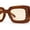 Brown / Light Brown, variant on Womens Mod Rectangle Inset Fancy Pattern Frame Sunglasses Beige Brown