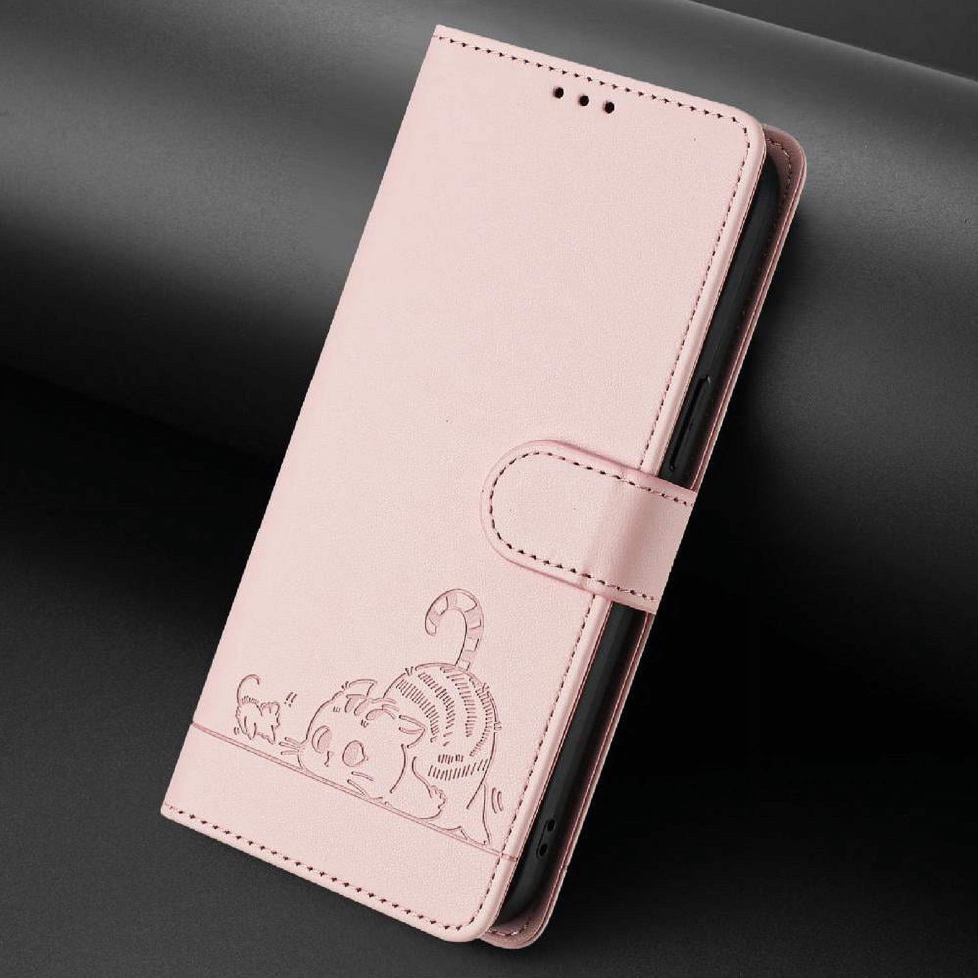 Flip case for GANGXUN BLU View 5 Wallet Case with Kickstand, Card Slots, RFID Block, Cat Design