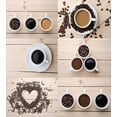 thumbnail image 3 of Ambesonne Coffee Duvet Cover Sets, Coffee Mugs Snacks Beans, 2-Twin, Brown Black Tan, 3 of 4