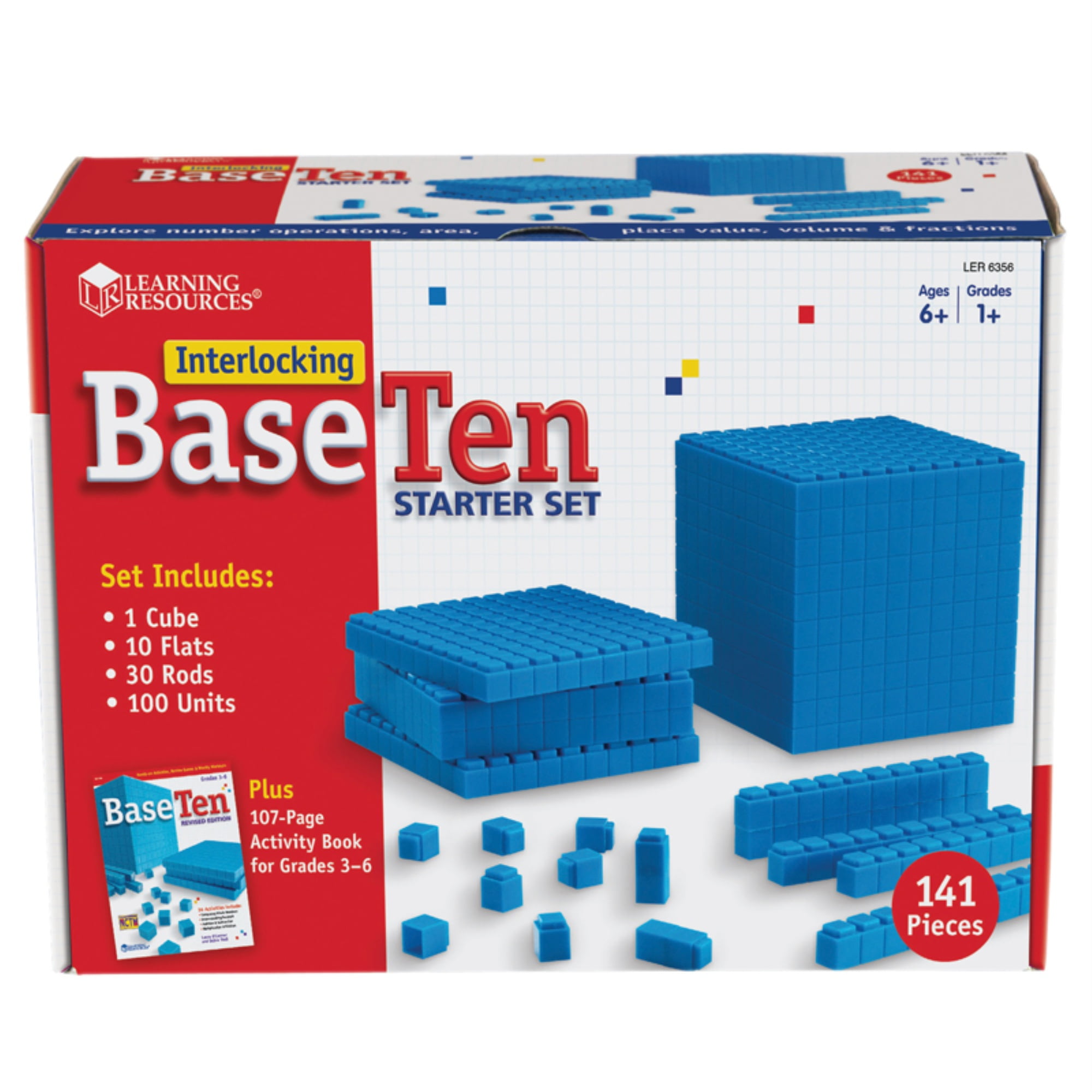 Learning Resources Grooved Plastic Base Ten Starter Set for sale online 