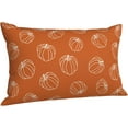 thumbnail image 5 of Fall Pillow Covers 12x20 Inch Set of 2,Burnt Orange White Pumpkin Throw Pillows Case,Autumn Outdoor Decorative Square Linen Farmhouse Harvest Decor Cushion Covers for Home Sofa Bed Couch, 5 of 6