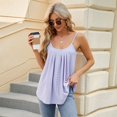 thumbnail image 2 of SWSMCLT Women's Tank Tops Soft Cami Shirt Cami Fashion Camisole Shirt Babydoll Top Summer Sleeveless Cut Out Scoop Neck Purple X-Large, 2 of 5
