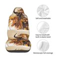 thumbnail image 4 of Picia Yak Print Waterproof Sweating Car Seat Cover for Post Gym Workout, Running, Beach and Hiking, Universal Fit Anti-Slip Bucket Seat Protector, 4 of 5
