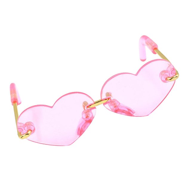 Modelismo Lentes de Gafas Princesa Accesorios Bricolaje para Muñeca Niña 12 Rosado perfke Blythe Doll Sunglasses