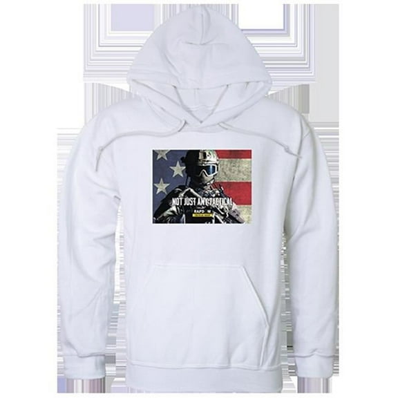 Rapid Dominance  Not Just Any Graphic Pullover Sweatshirt, White - Extra Large