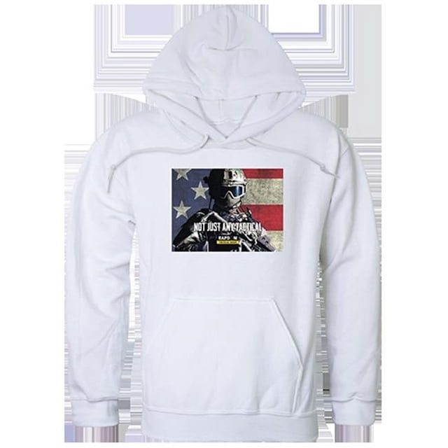 Rapid Dominance TS4-777-WHT-02 Not Just Any Graphic Pullover Sweatshirt, White - Medium