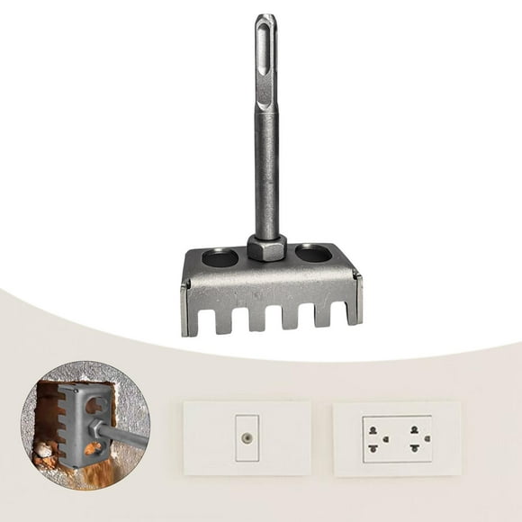 DYNWAVECA Square Slot Cutter Socket Punch,Easy to Use,Sturdy Socket Slot Cutter Carving Outlet Cutout Tool for Wall Concrete Home Brick