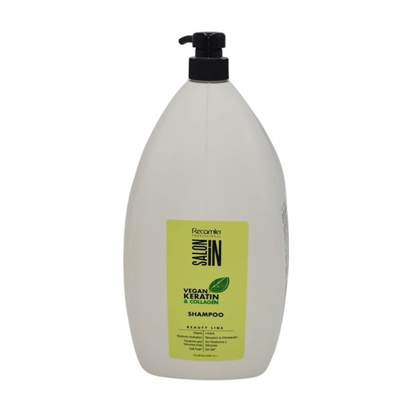 SALON IN Vegan Keratin and Collagen Hair Shampoo, 135oz
