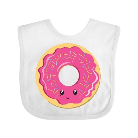 Inktastic Hot Pink Donut Boys or Girls Baby Bib