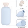thumbnail image 3 of 6.8 oz Plastic Travel Shampoo Bottles, Refillable Flip Cap Squeeze Bottles for Toiletries, Large Leakage-proof Travel Shampoo and Conditioner Container (Blue and Green), 3 of 11