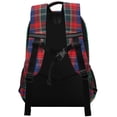 thumbnail image 3 of FORMRS Unisex Backpack Elementary School Travel Bookbag with Reflective Stripes, Red Green Pattern, 3 of 7