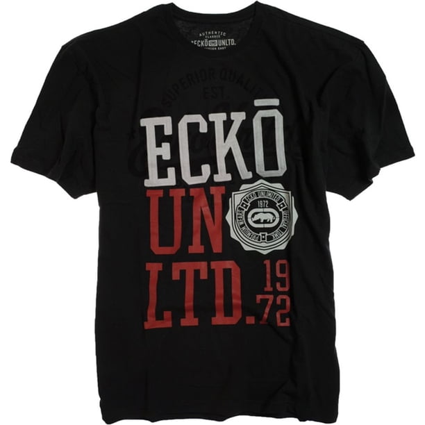 Ecko Unltd. Camiseta gráfica Eu72 para hombre, negra, pequeña
