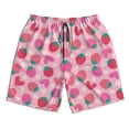thumbnail image 5 of Goofa Haear Strawberry Printed Mens Swim Trunks Summer Quick Dry Short Beach Swimwear Bathing Suits-3X-Large, 5 of 9