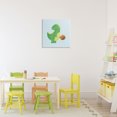 thumbnail image 3 of Stupell Industries Contemporary Baby Dino & Basketball Canvas Art, 17 x 17, by Lucille Price, 3 of 8