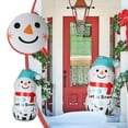 thumbnail image 1 of Fiudx Muñeco de Nieve Inflable de Pvc, Estable con Bolsa de Agua, Fácil de Inflar, Decoración Navideña para Jardín, Uso Interior y Exterior, 45 Pulgadas, Ideal para Fiestas Navideñas., 1 of 7