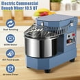 thumbnail image 3 of Yeshouse Commercial Dough Mixer 10.5QT with Timer Function, 650W Commercial Food Mixer Dual Rotating Dough Kneading Machine with Food-grade Stainless Steel Bowl, Security Shield, 3 of 8