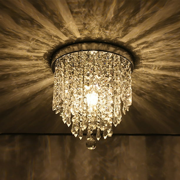 10 Diy Crystal Chandelier Lamp Flush Mount Ceiling Light Fixture Contemporary Pendant For Bedroom Living Room Hallway Dining Com 10 Diy Crystal Chandelier Lamp Flush, Rv Dining Light Fixture