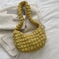 thumbnail image 4 of Bolso de mano plisado suave para dama con broches Bolso bandolera plisado acolchado para fiesta DQrwqpou Para Estrenar, 4 of 5