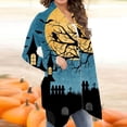 thumbnail image 4 of ICHUANYI Liquidación Blusa de manga larga para mujer, informal, con estampado de Halloween ICHUANYI WER202308253084, 4 of 6