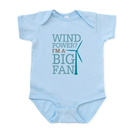 

CafePress - Wind Power Big Fan Infant Bodysuit - Baby Light Bodysuit Size Newborn - 24 Months